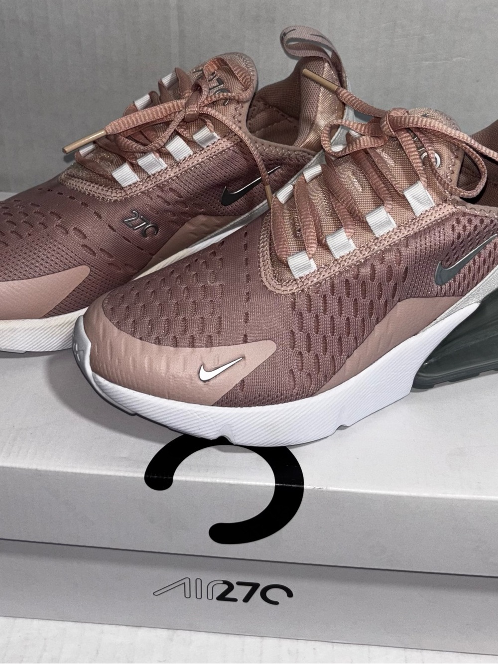 Nike Women’s Air Max 270 Sneakers - Rose Metallic